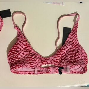 Triangl Swimsuit Crochet Top NWT